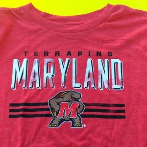 Addidas Red Marylard Terrapins T-Shirt New